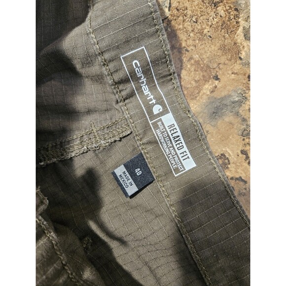 Carhartt Cargo Shorts Mens 40 Gray Force Ripstop Relaxed Fit Work Casual (A233) - Picture 4 of 10